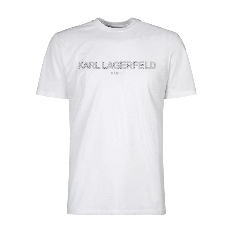 【夏季清仓】KARL LAGERFELD男款新款字母短袖T恤半袖百搭LM2K3949