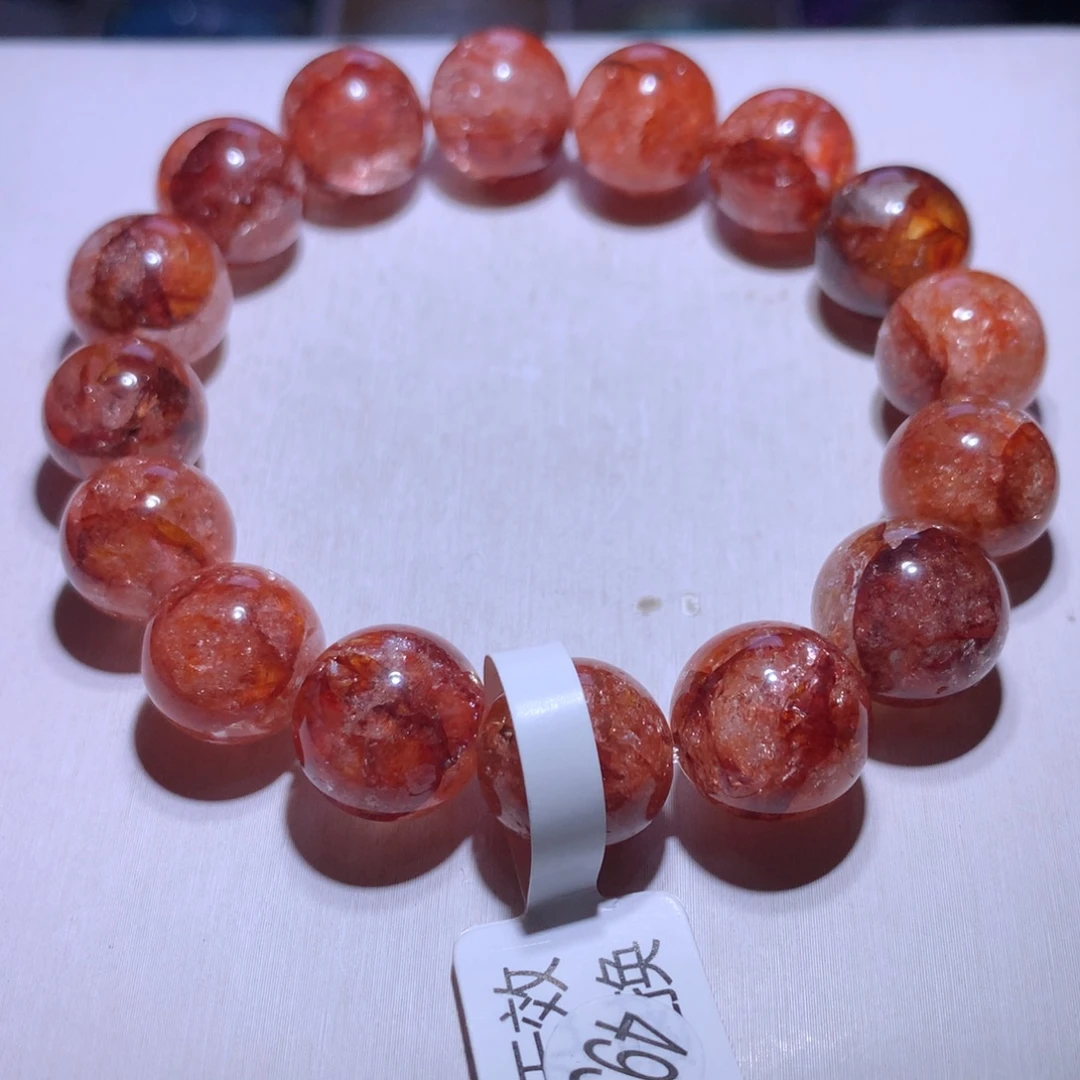 手串水晶银S925镶嵌胶花13m