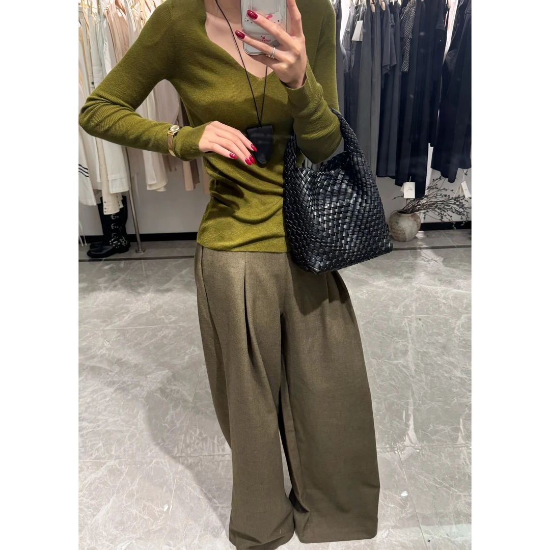 年度清仓【舒适主义】秋冬新款简约修身百搭显瘦慵懒松弛感上衣