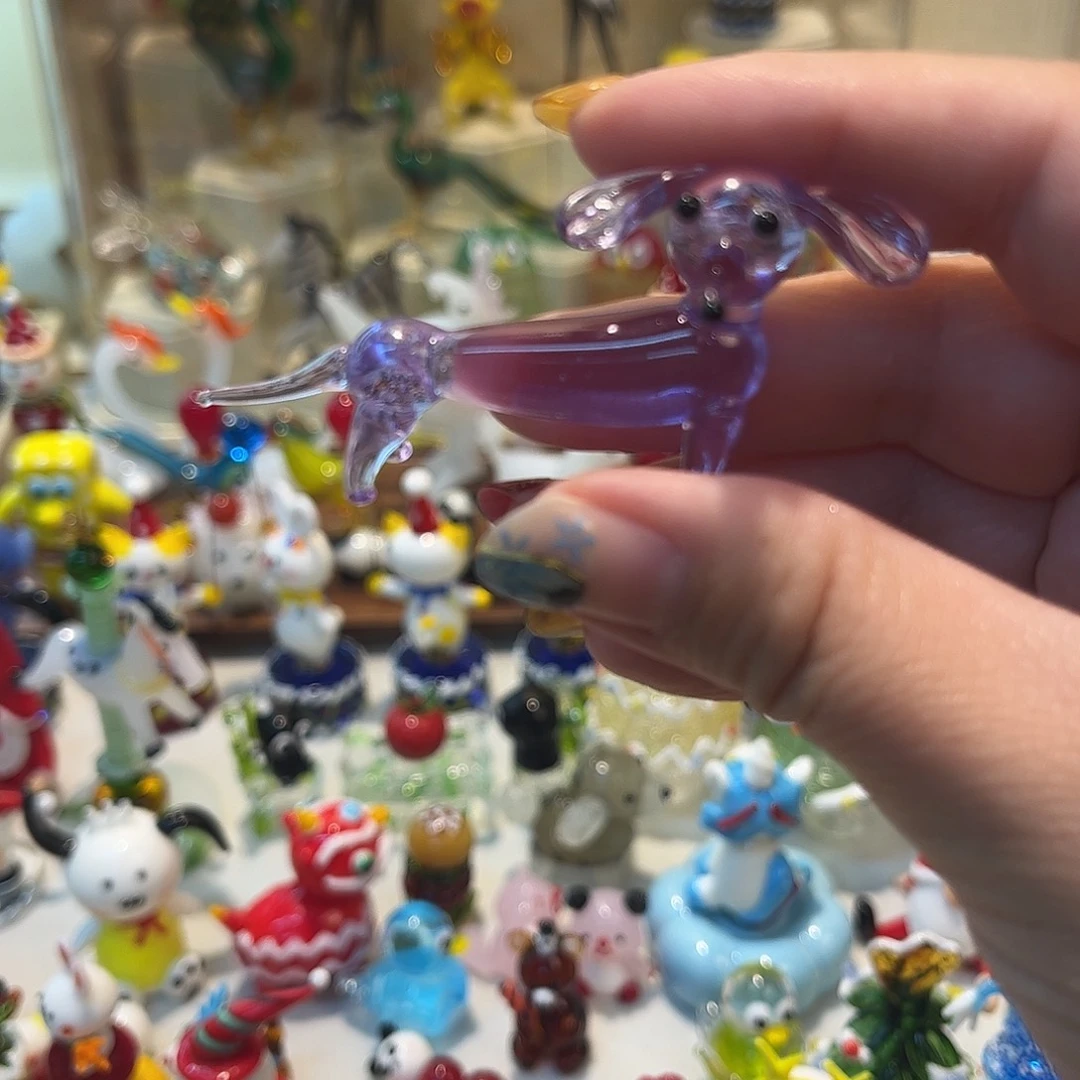 琉璃手工艺品腊肠狗