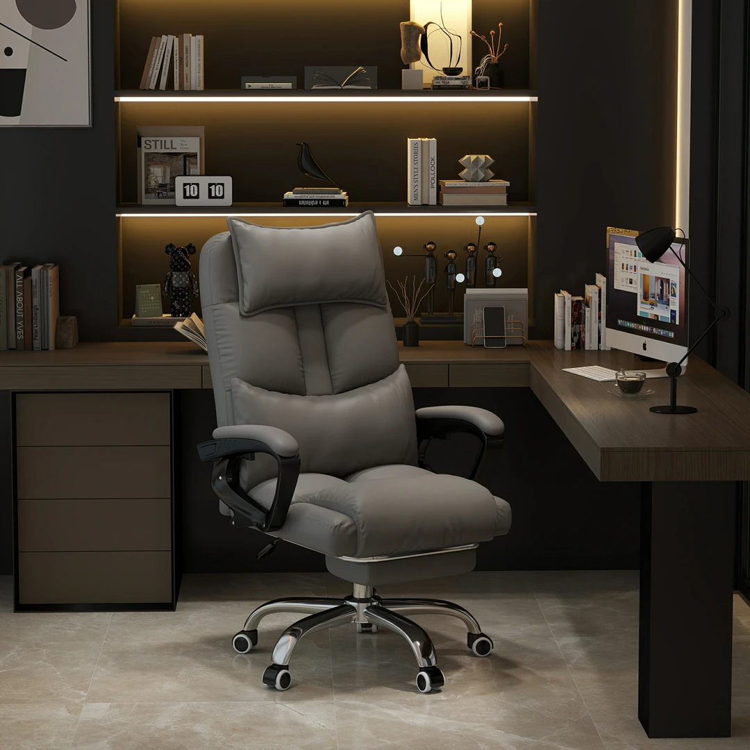 老板家用电脑椅人体工学办公椅书房办公室可躺午休升降可调电竞椅