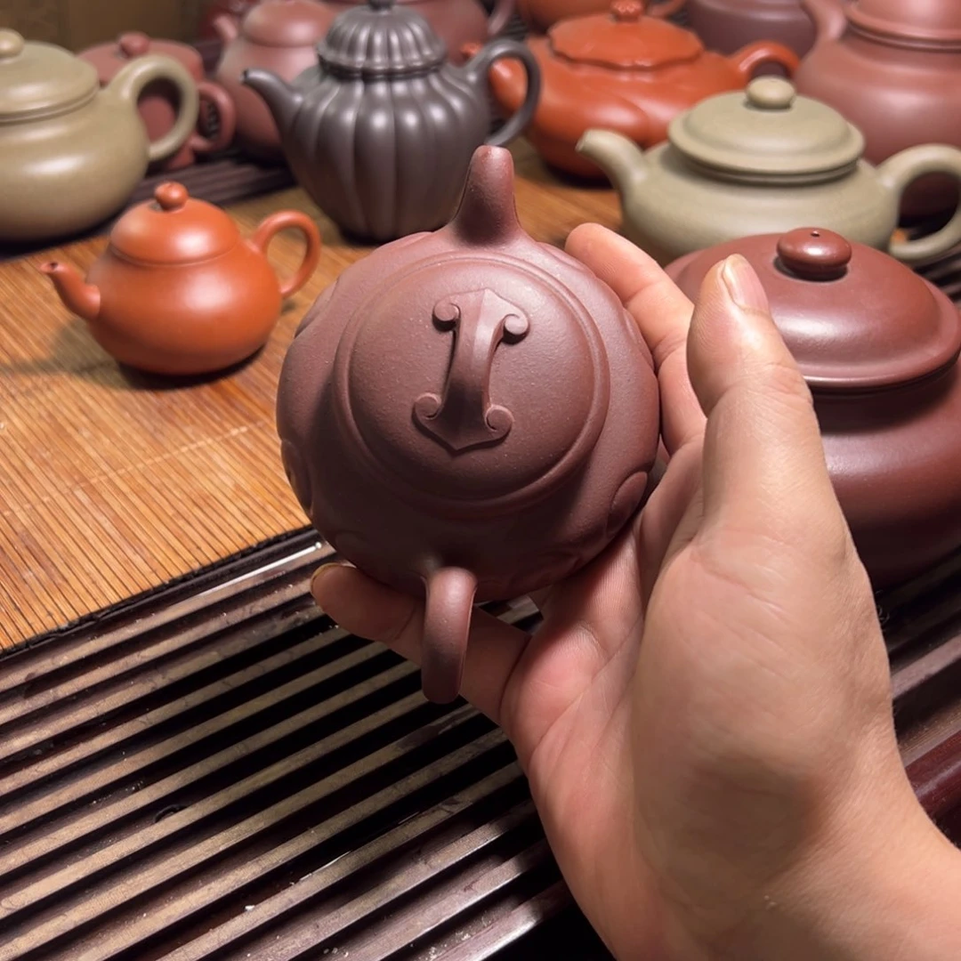 茶壶紫砂半手工仿古如意