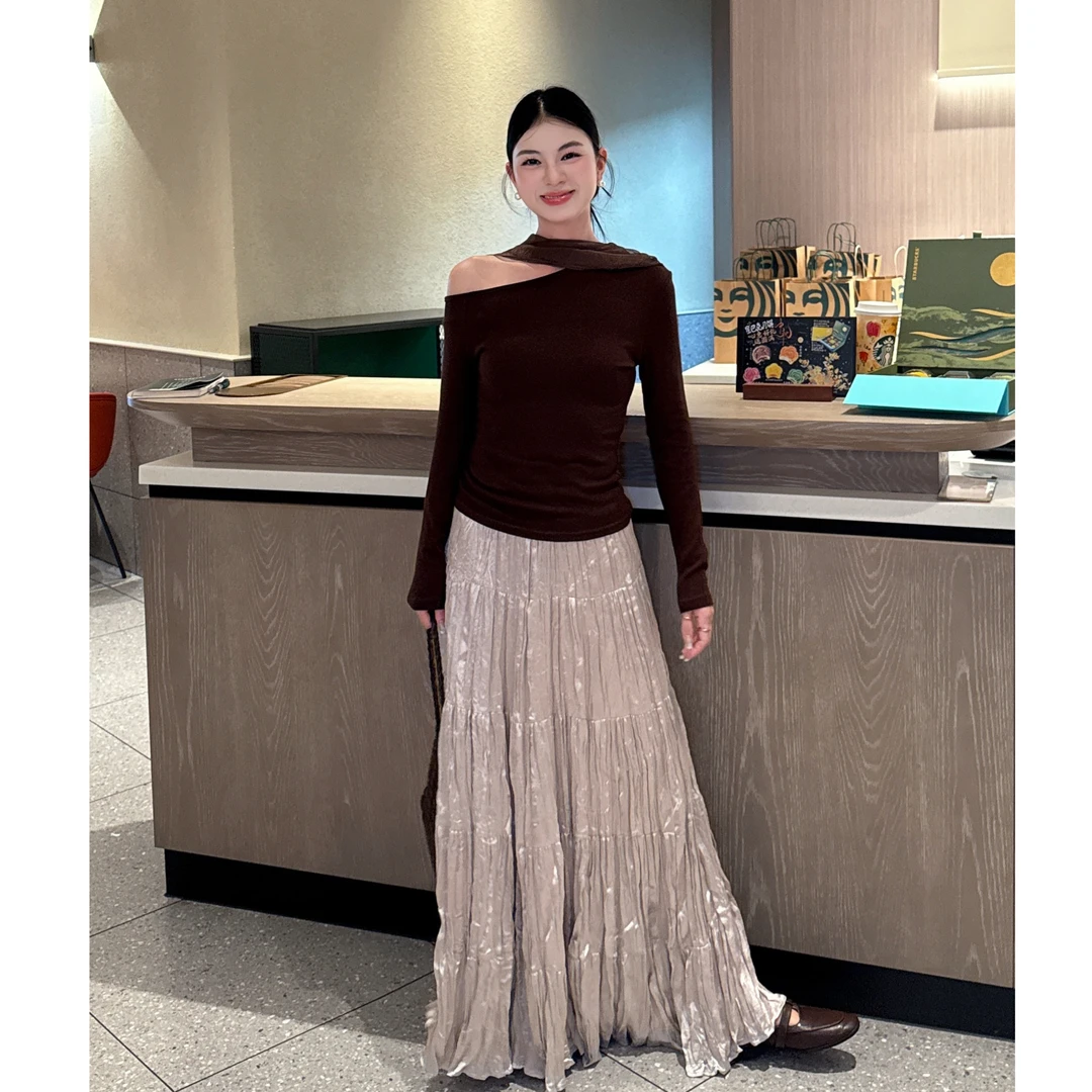 李慧一【香氛裙】春夏薄款松紧腰半身长裙温柔浪漫显瘦遮胯大摆百搭