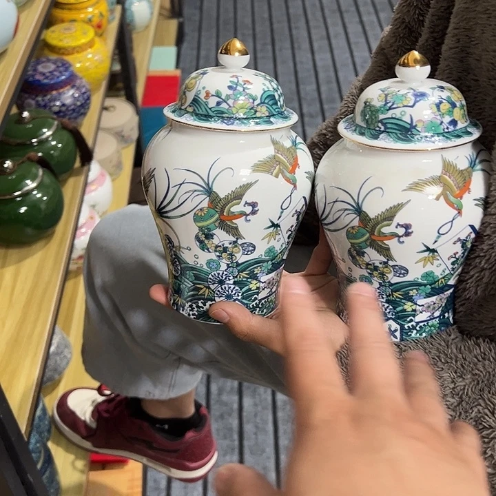 茶叶罐陶瓷家用储物罐瑕疵福利品介意勿拍