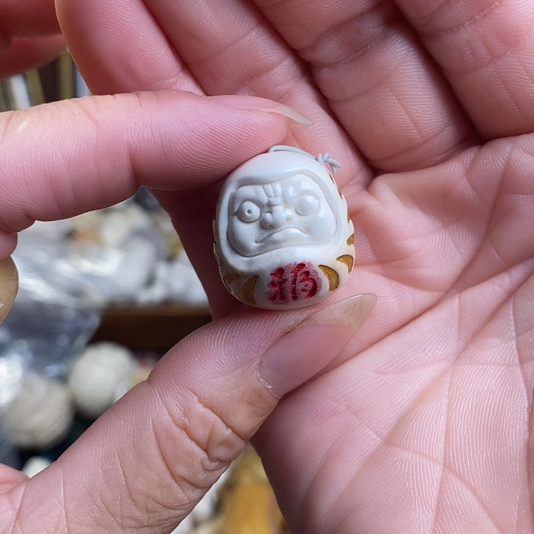 鹿骨把件12号达摩蛋不退换
