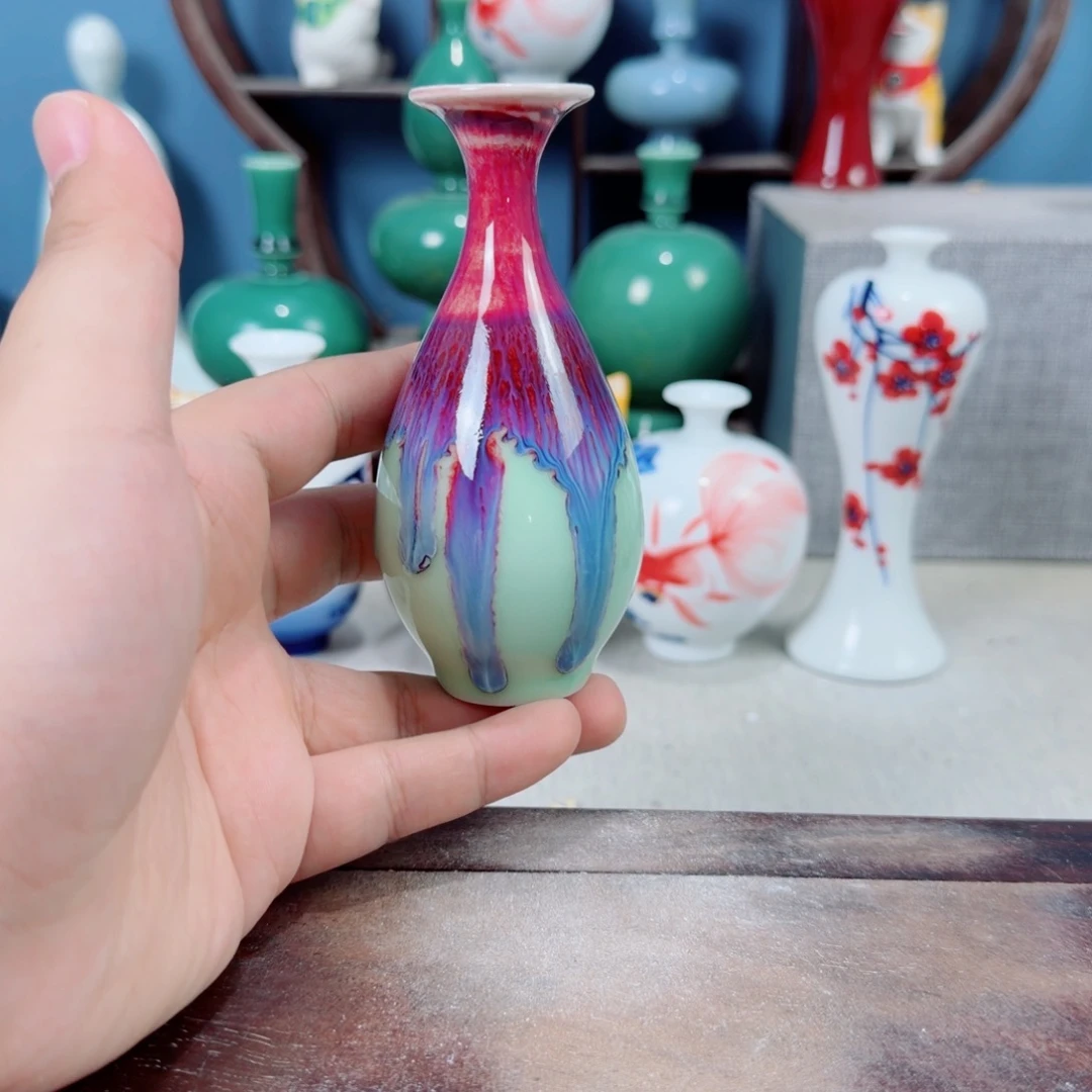 陶瓷手工小花器摆件