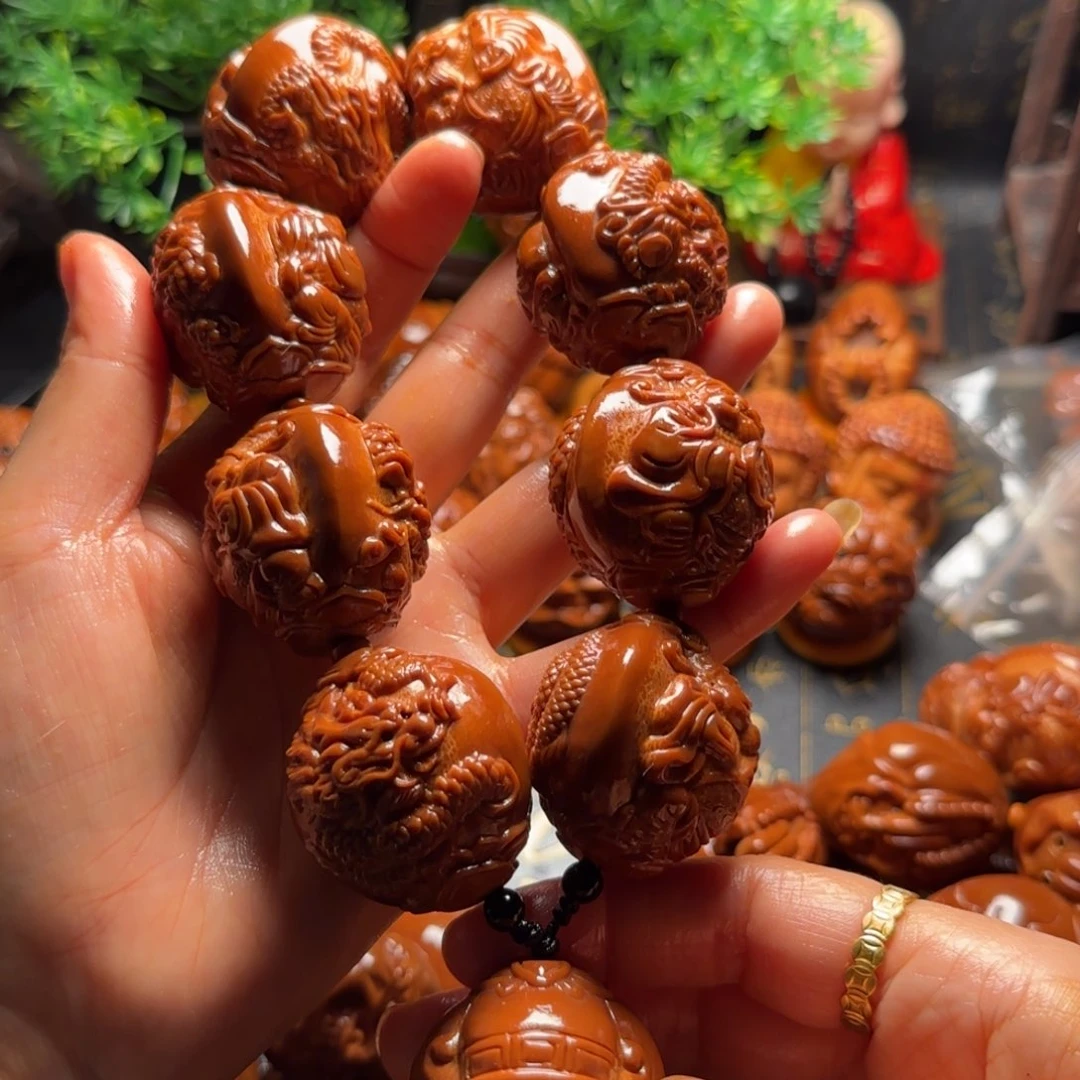 橄榄核手串/手链九龙大财神