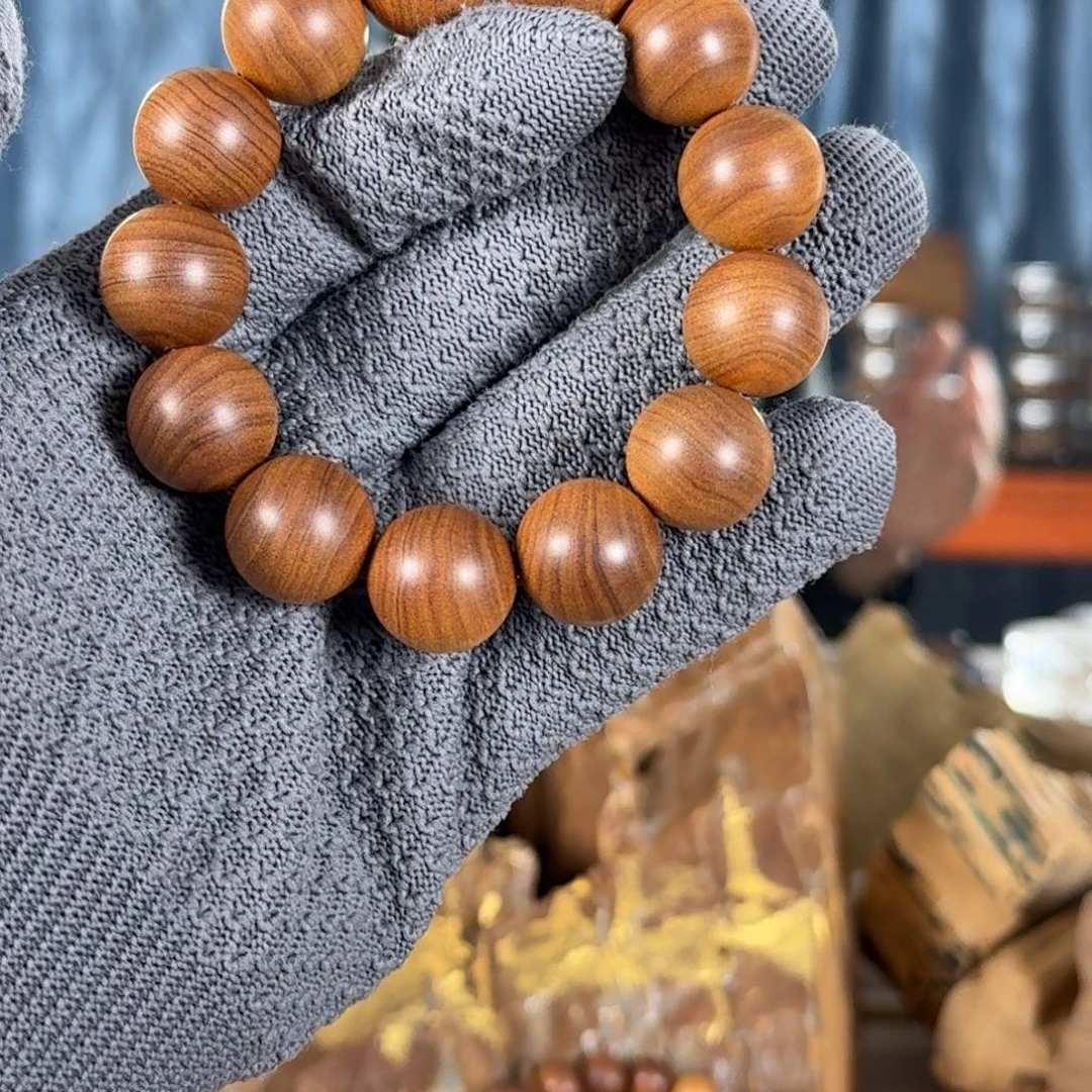 无事牌檀香木王系列十二号料“百年彩绘”1.8横黑奶凉醇甜