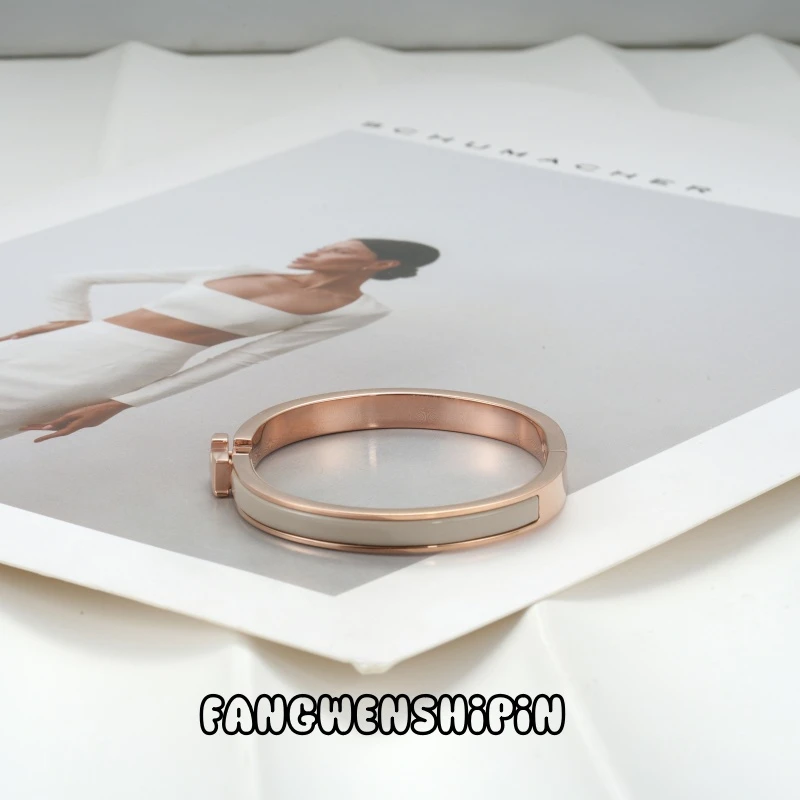 铜合金珐琅手镯 时尚百搭手镯气质小众0637（内径54mm）