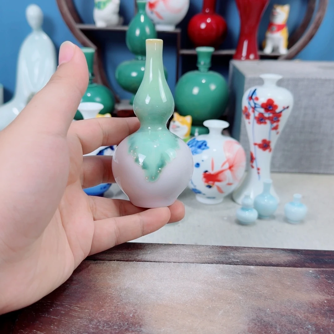 陶瓷手工小花器摆件