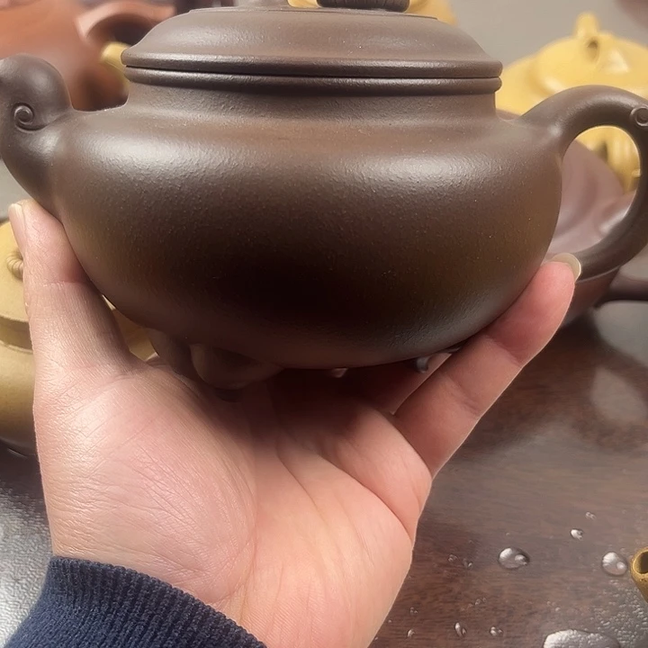 双***独紫砂茶壶宜兴原矿