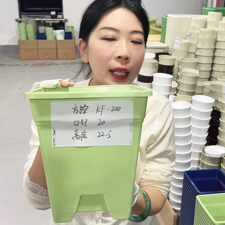 特价方盆口20高22果绿5只带托