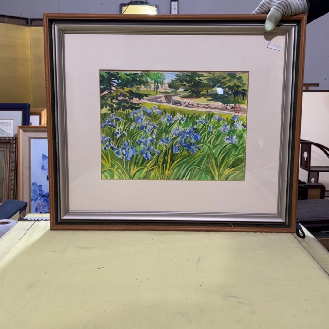 绘画均*屏风框画油画版画水墨山水画