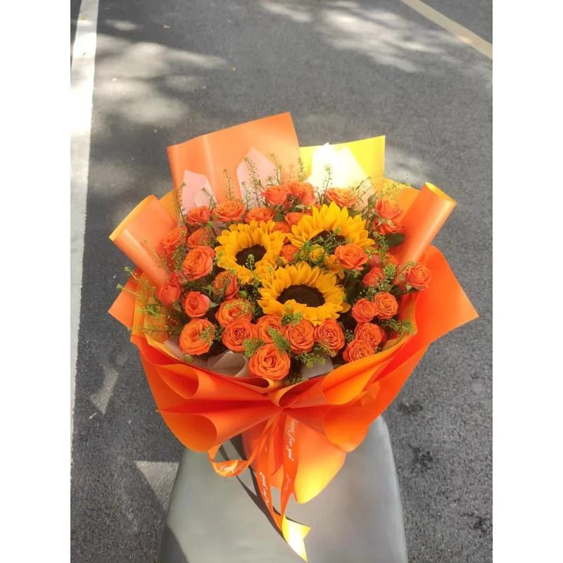 十 弌【一举夺魁 向日葵组合】任意两单鲜花顺丰或京东德邦