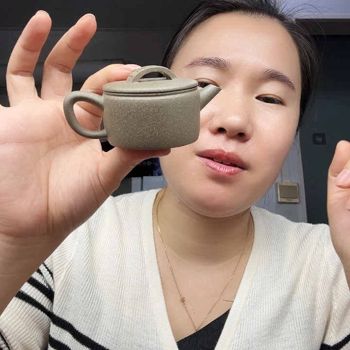 茶壶紫砂原矿半手工青段泥汉瓦70cc