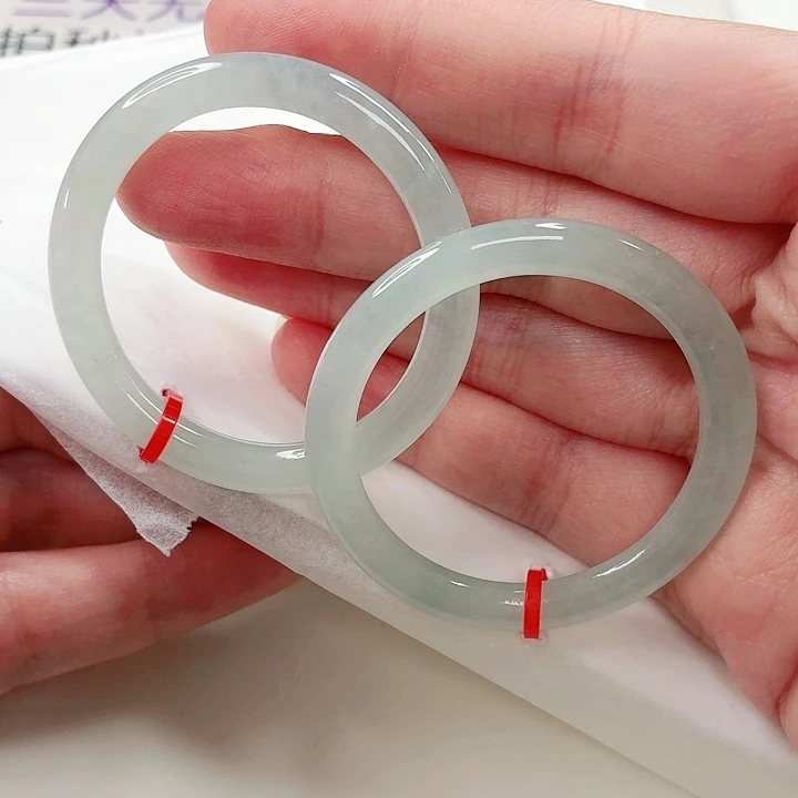 翡翠未镶嵌手镯38圈x398 x393