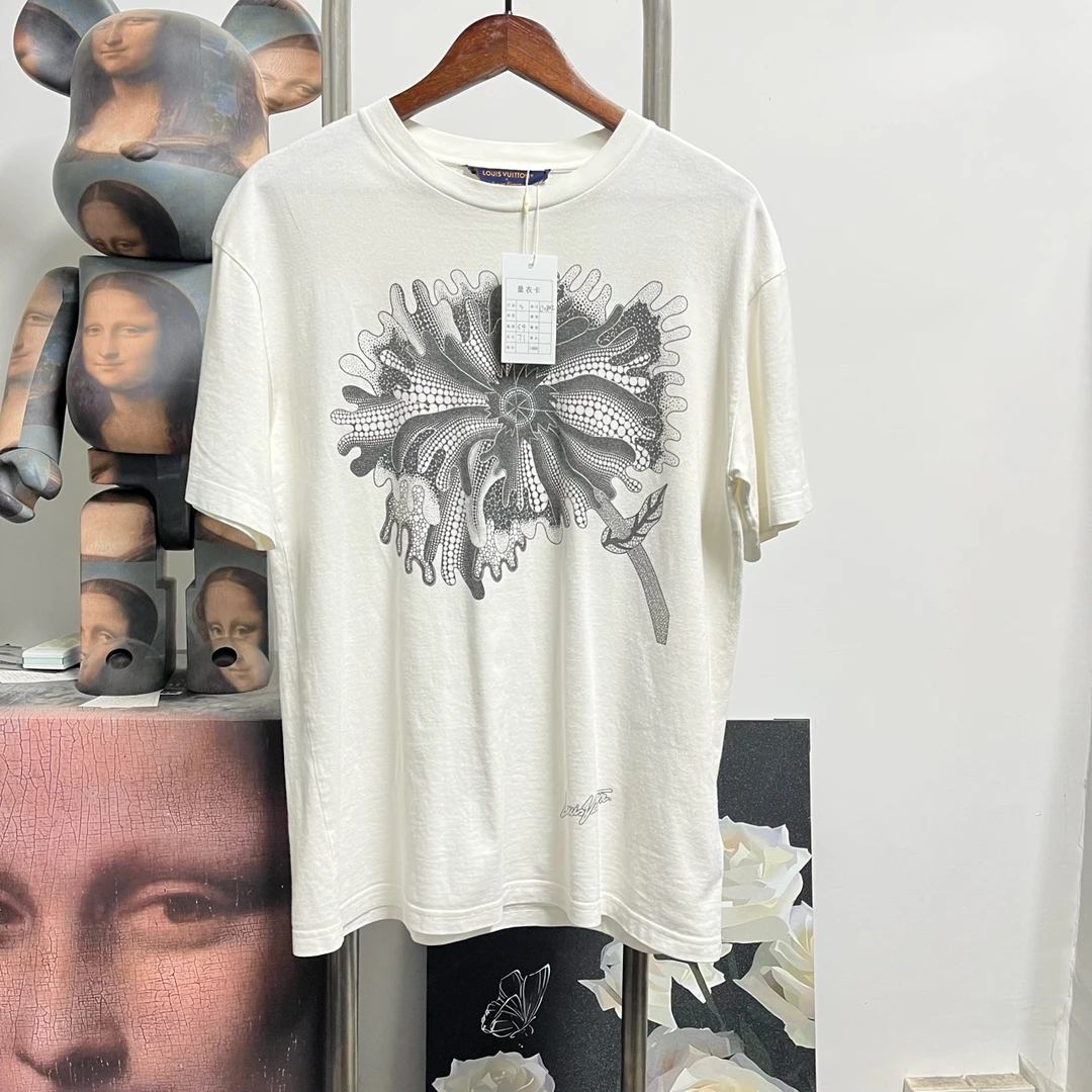 99新 LouisVuitton/路易威登  Lv草间弥生短袖O0802尺码：S