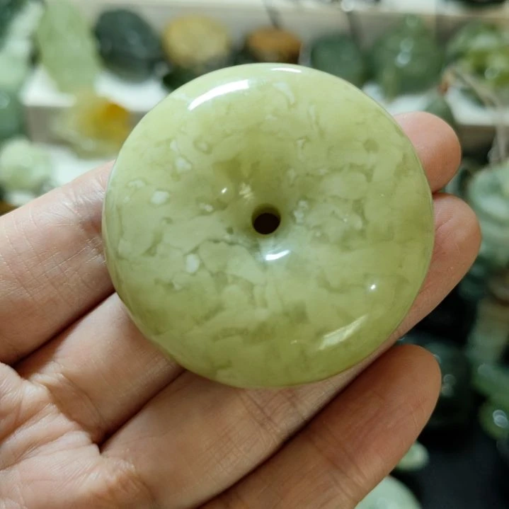 岫玉平安扣未镶嵌