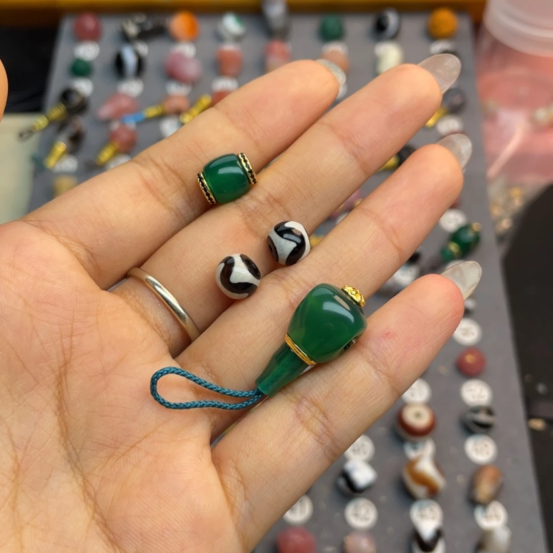 玛瑙/玉髓配饰合金穆*野