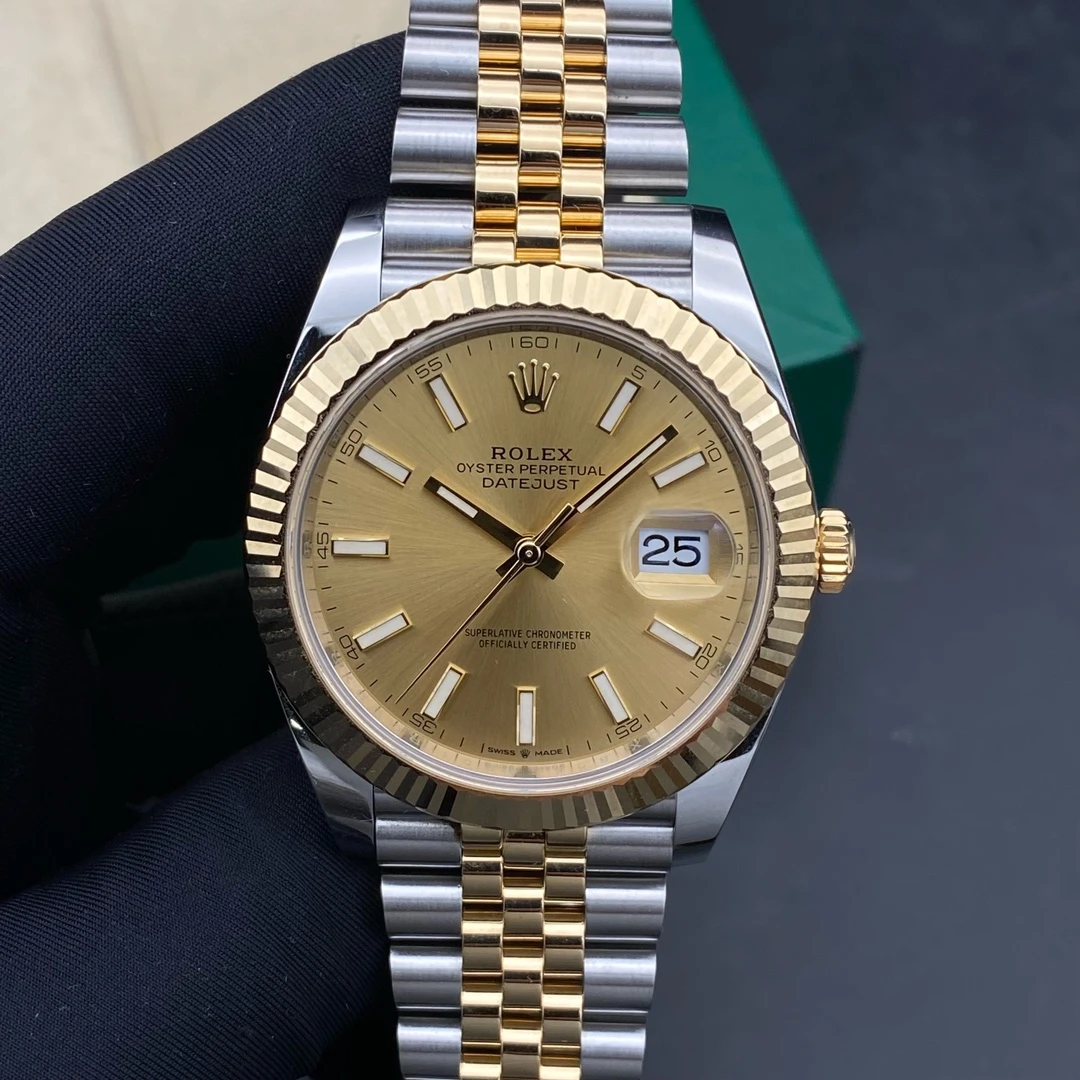 99新 Rolex/劳力士 19年全套/日志126333金盘条钉/男表/表径41