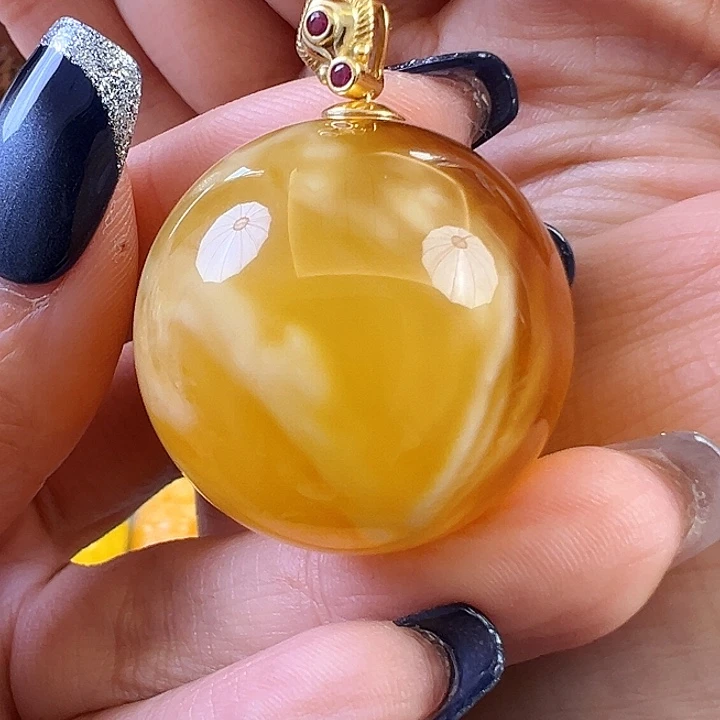 蜜蜡颈饰未镶嵌蜜蜡