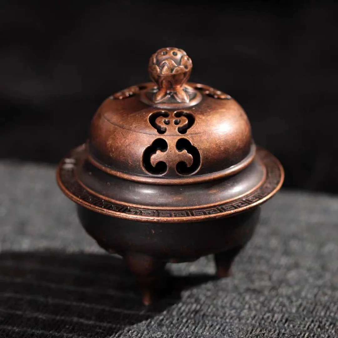 象足莲花迷你小香炉LC