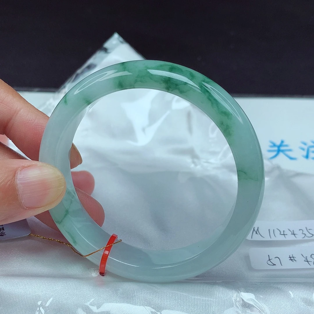 翡翠未镶嵌手镯57圈4435