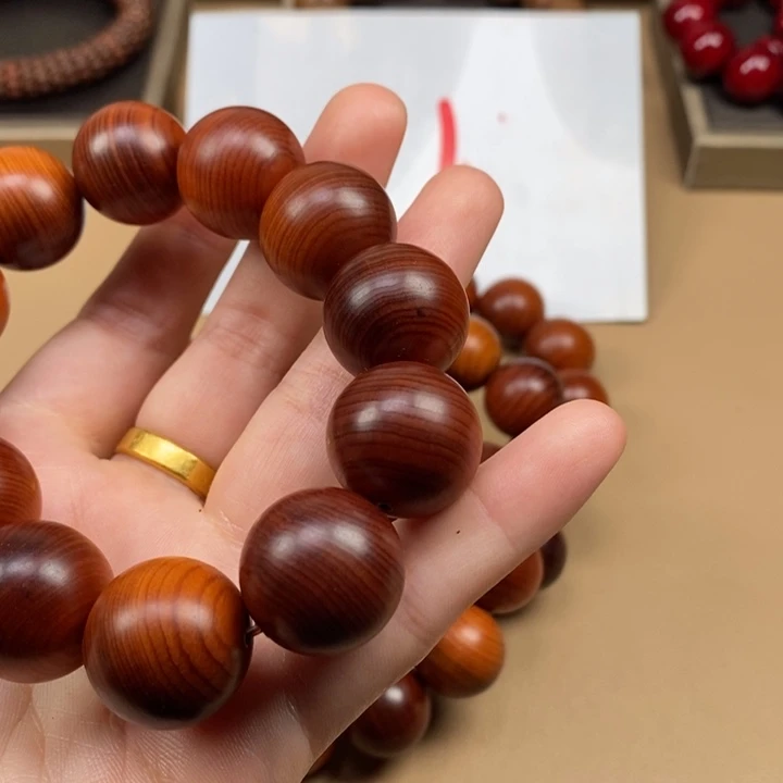 柏木手串/手链2.0佛珠手串崖柏黑油