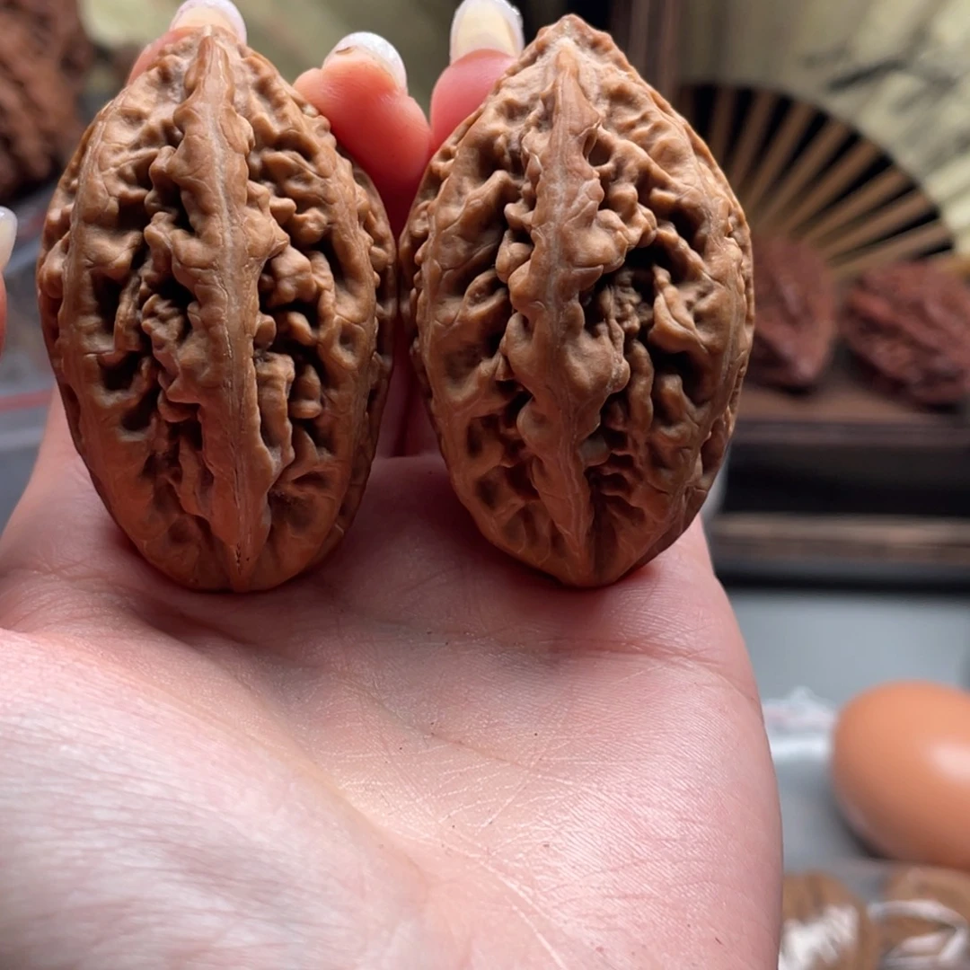 长***眠文玩核桃把件楸刀鱼116