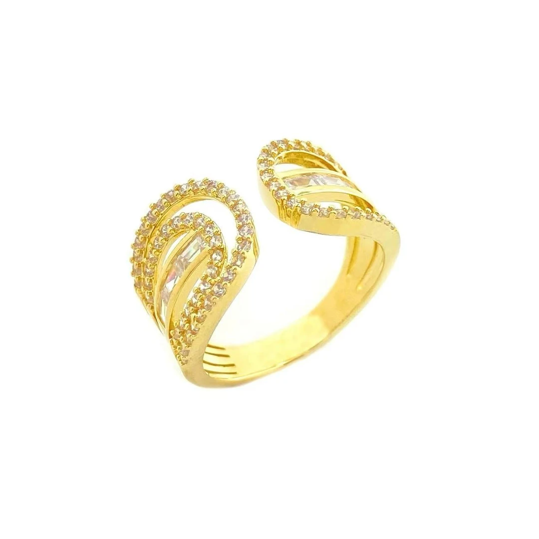 铜合金戒指 木木（QA1941）开口戒指