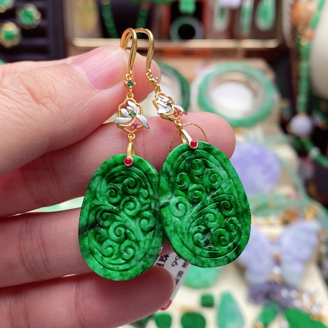 未镶嵌翡翠耳饰翡翠耳饰