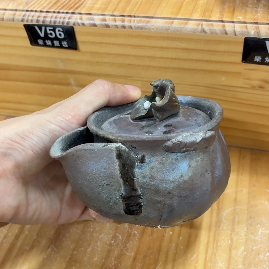 陶园柴烧精品好货V35泥纹