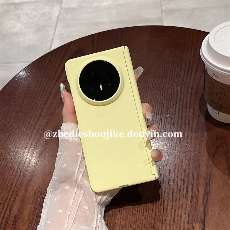 适用荣耀Magic V5手机壳V3折叠屏高级感简约纯色铰链全包边保护壳