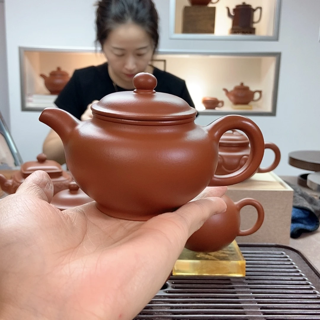 茶壶紫砂微瑕朱泥掇只190cc