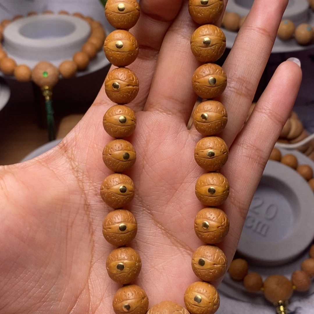 凤眼菩提吊坠手串