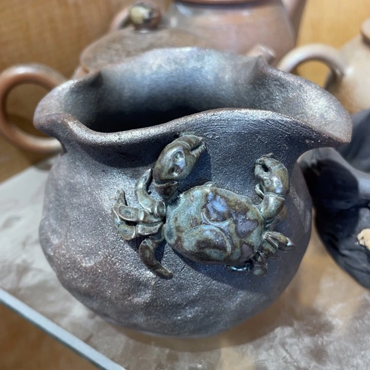 手工制作陶瓷茶具茶杯青蛙