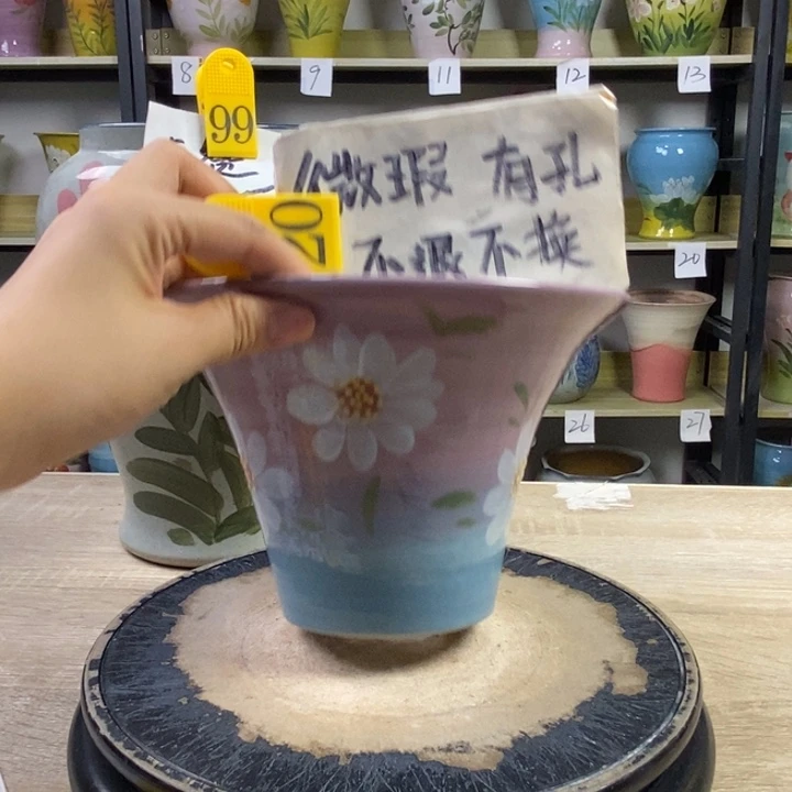 景德镇高温陶瓷花盆