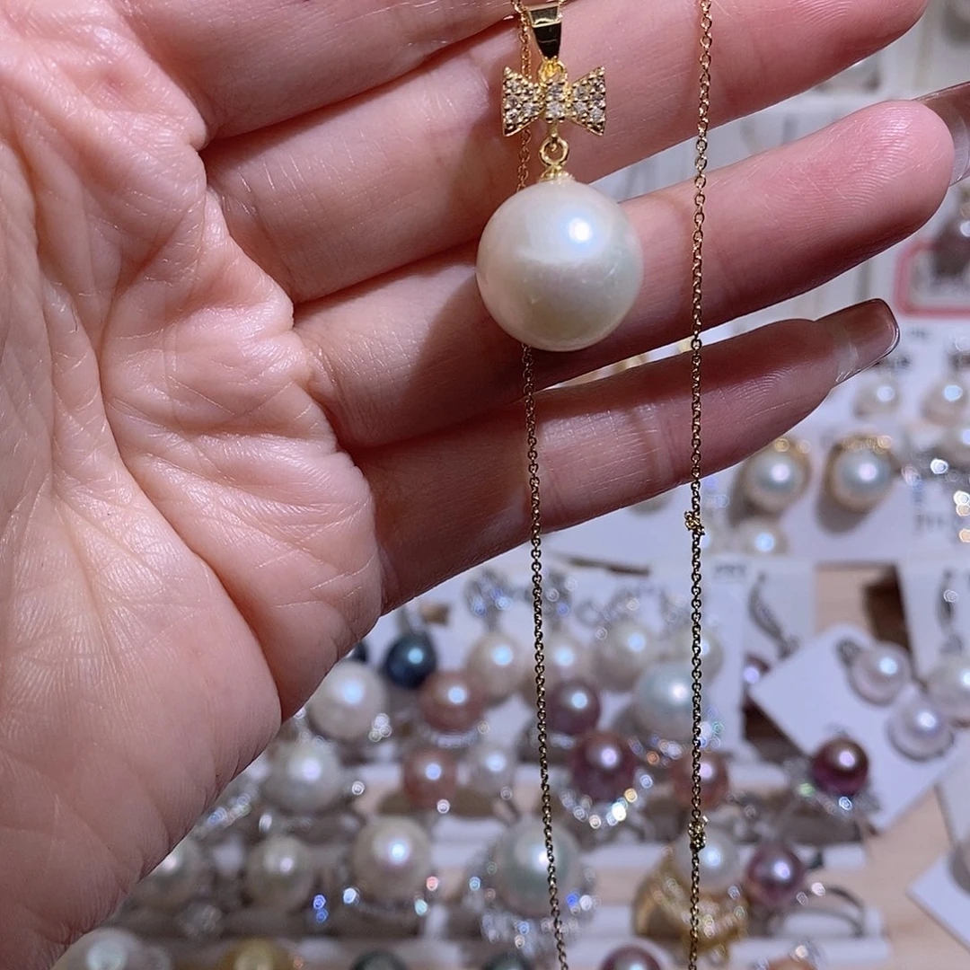 淡水珍珠吊坠(赠链)未镶嵌w14.3