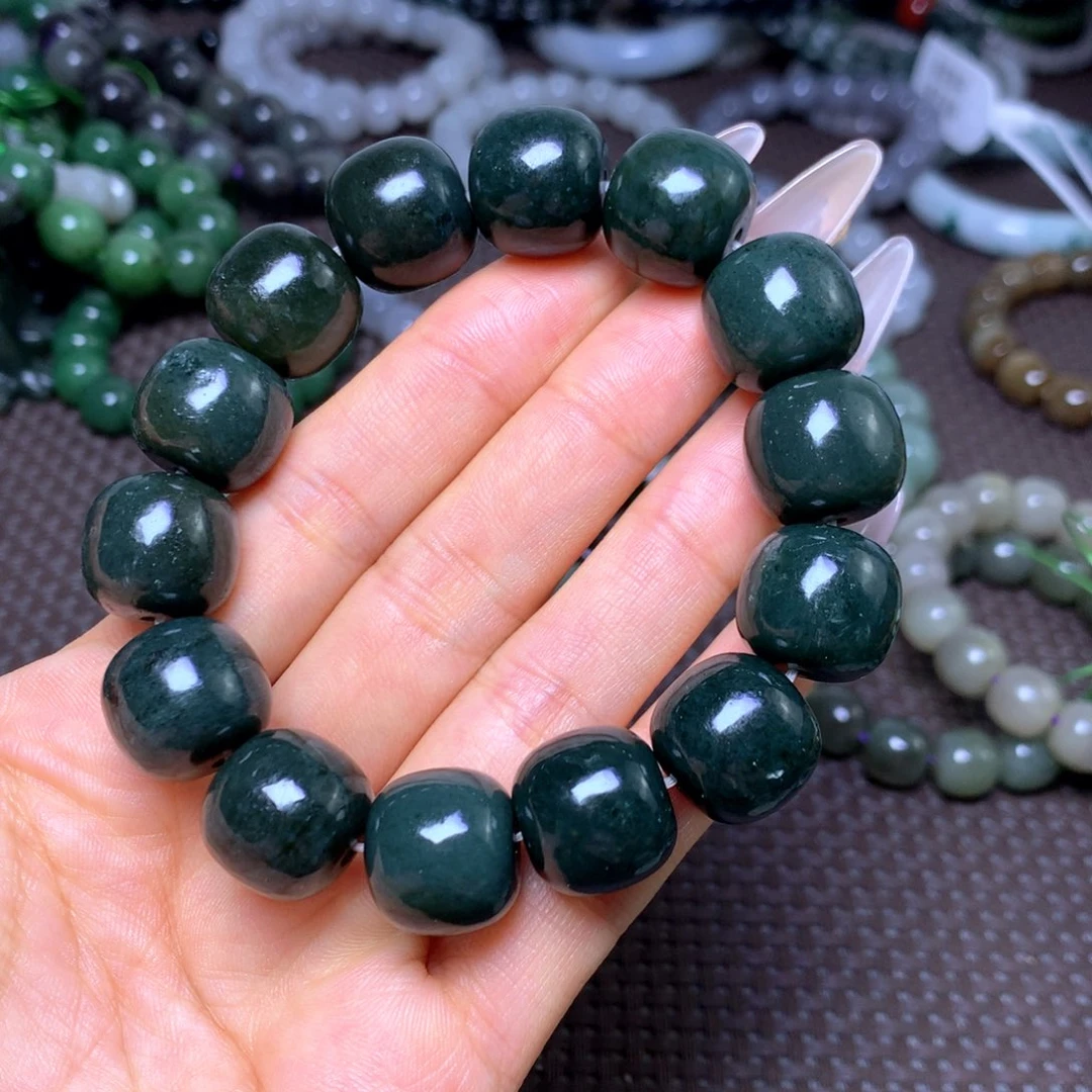 和田玉未镶嵌手串卡16