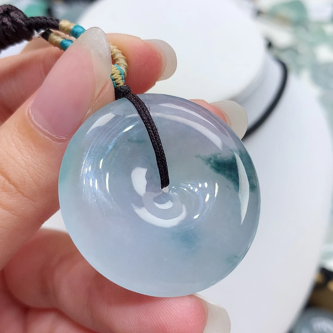 翡翠未镶嵌胸饰翡翠41，33.9/6