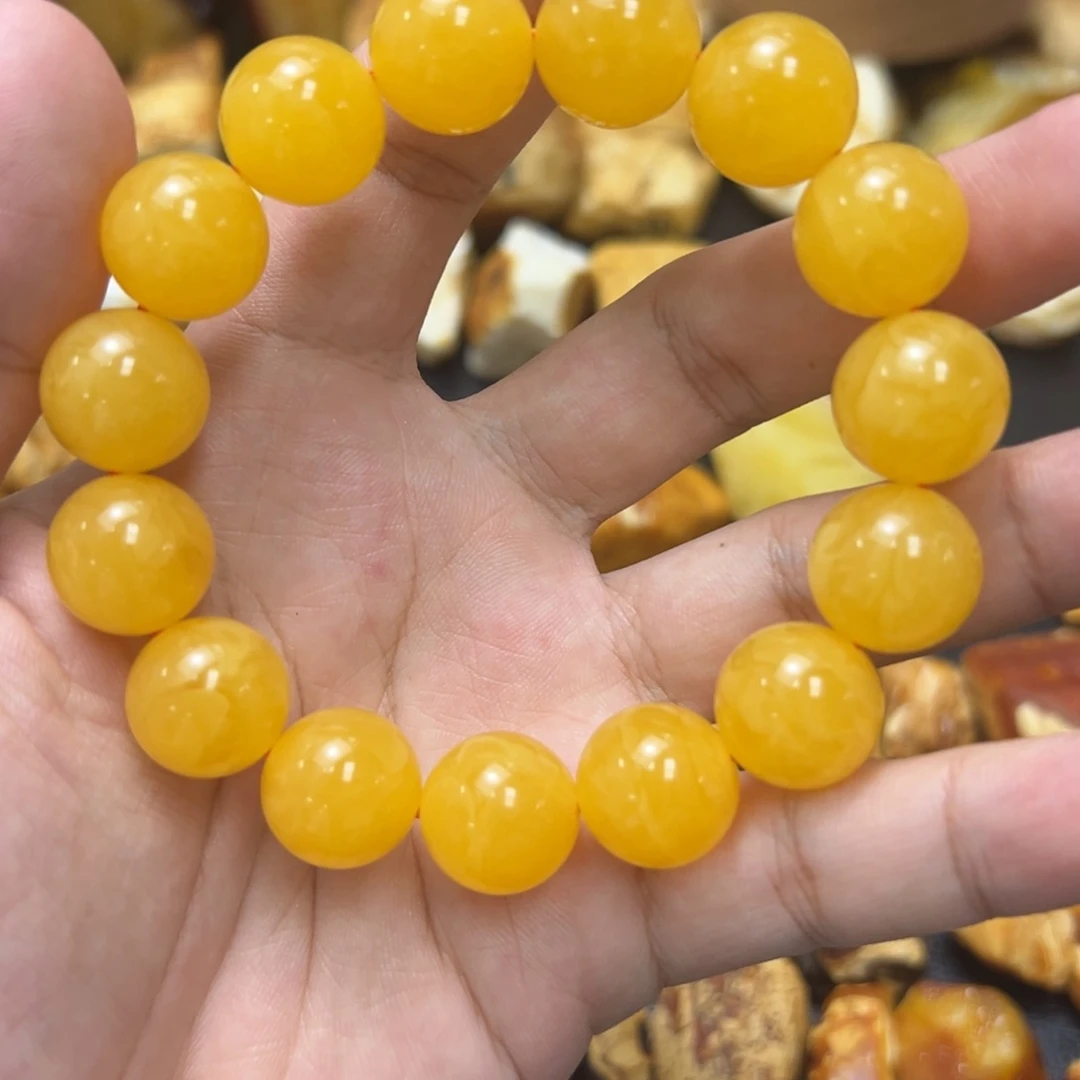 手链琥珀未镶嵌蜜蜡