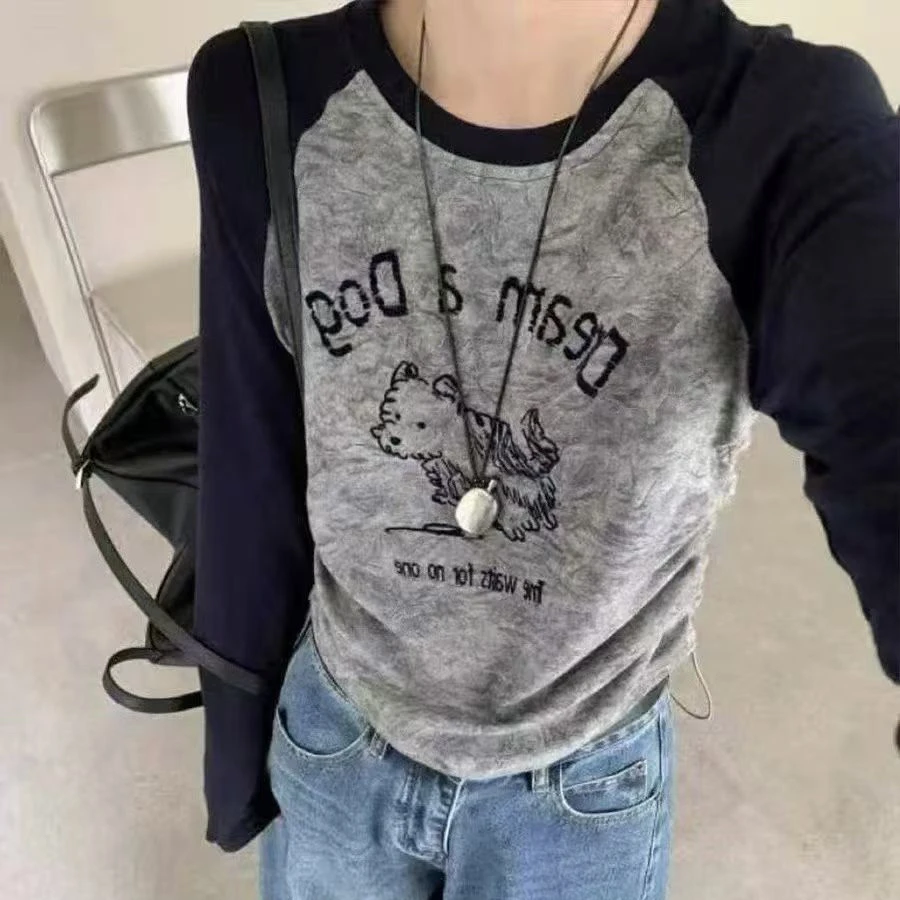 常规款韩版百搭5892凤枝大码女装秋款打底