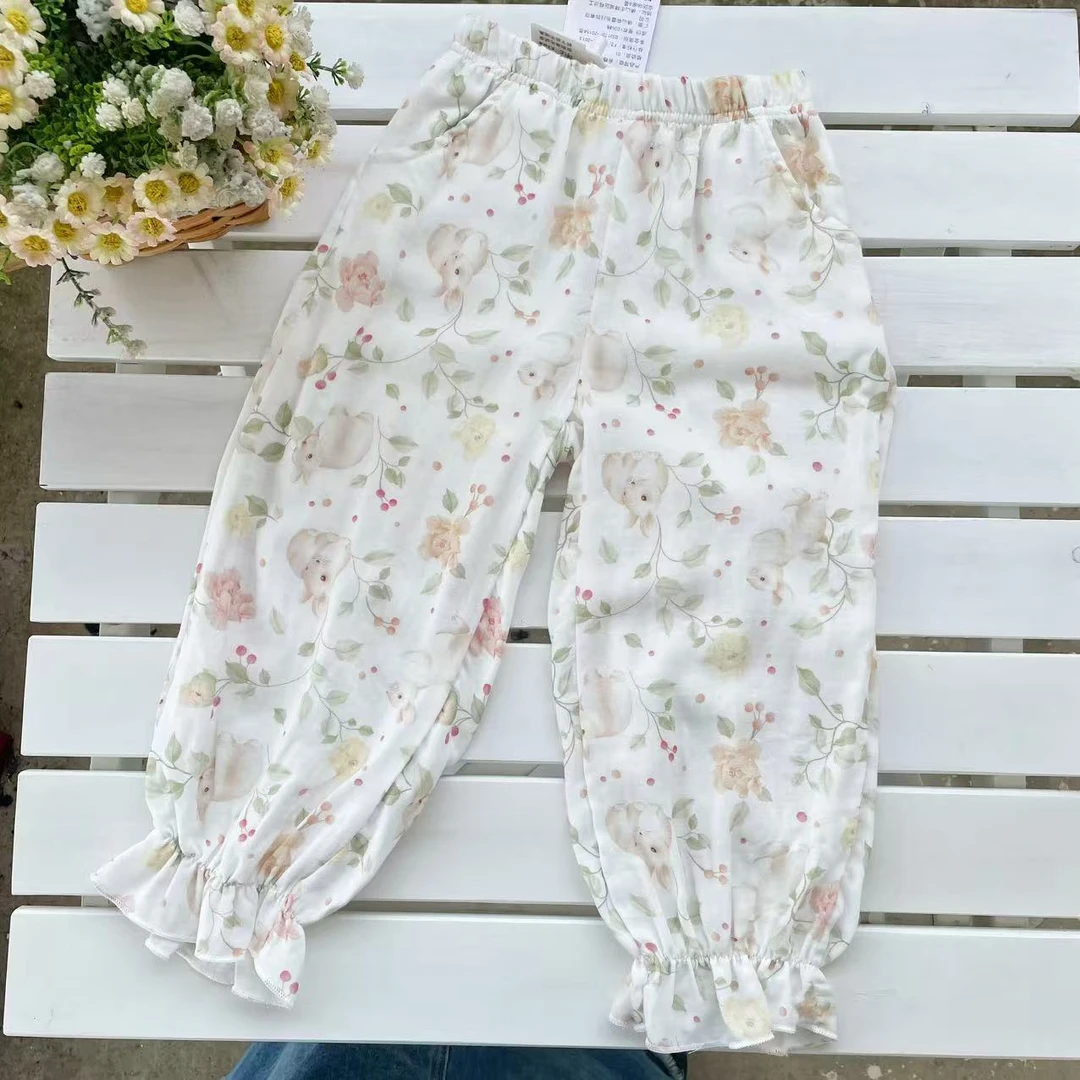 #63029A # 福利品  TC.KIDS 2025春夏新款女童时尚防蚊裤