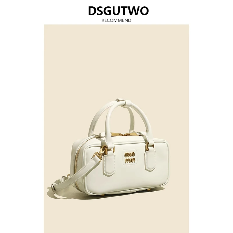 DSGUTWO 波士顿保龄球包包女新款春夏小众设计单肩斜挎手提枕头包