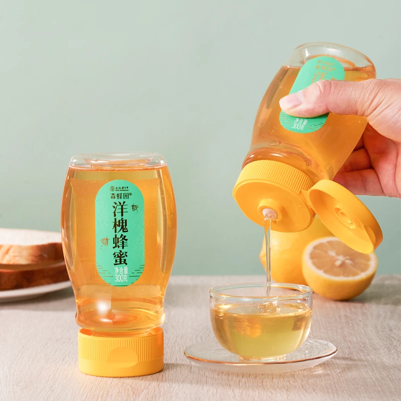 森蜂园洋槐蜂蜜便携挤压蜜300g/瓶天然花香浓郁纯正健康美味
