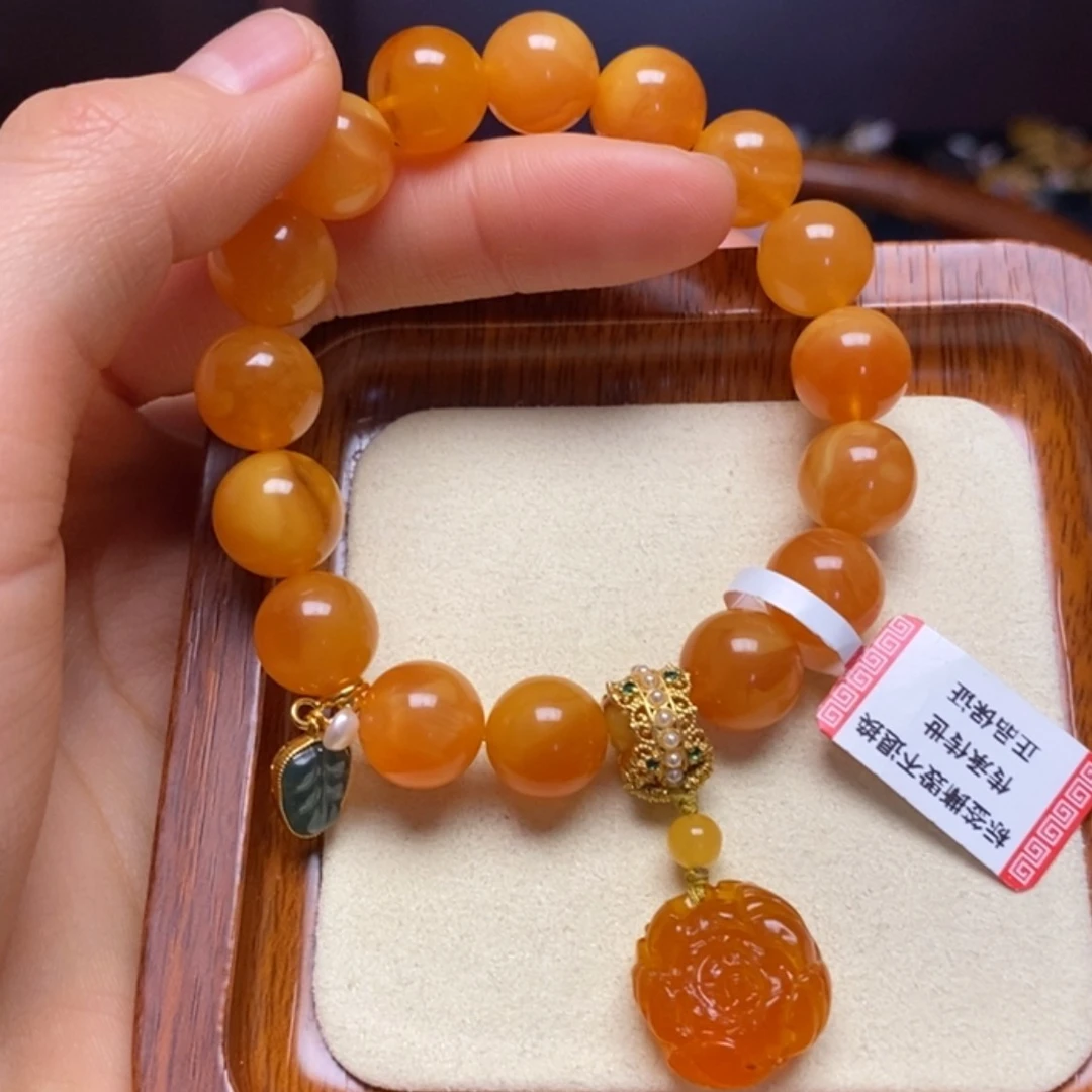 【闪购商品】蜜蜡手链未镶嵌手串