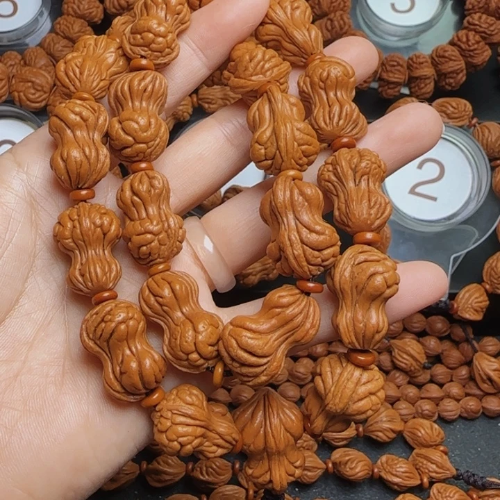 桃核手串龙纹桃核