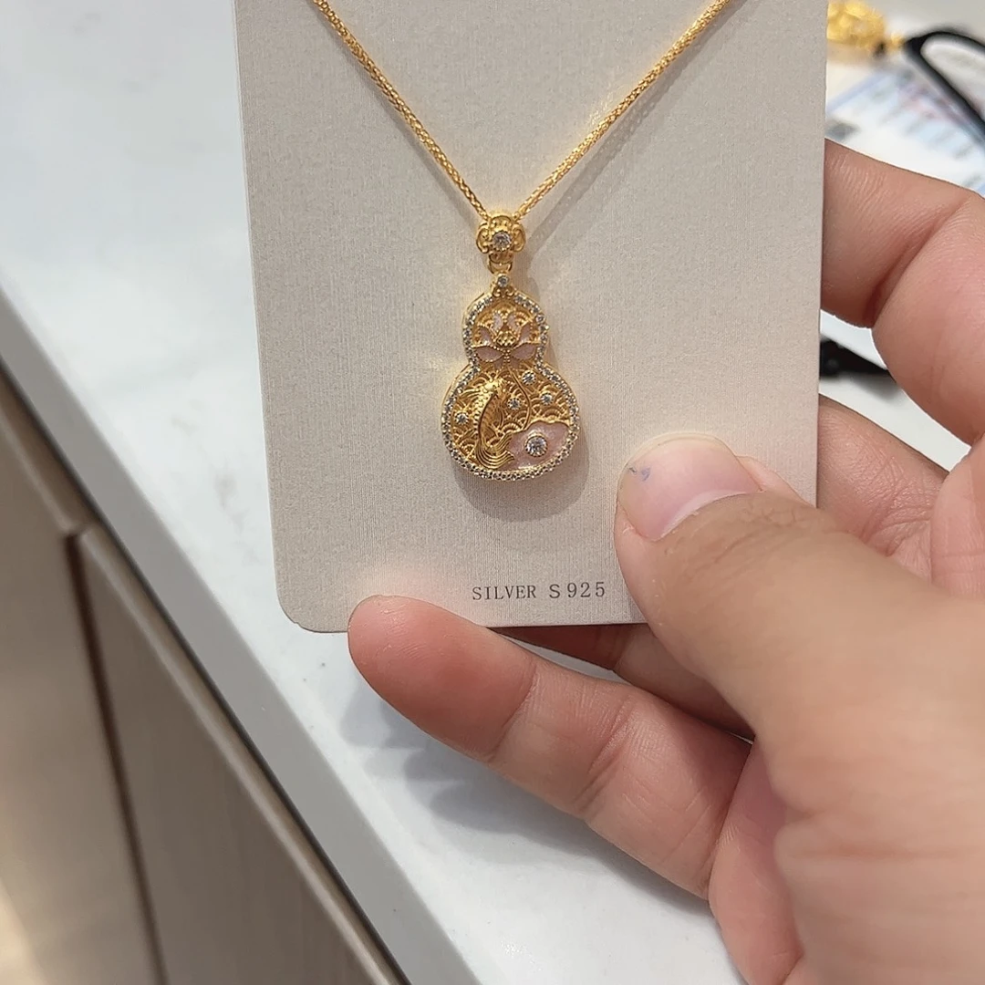 合成立方氧化锆吊坠925银