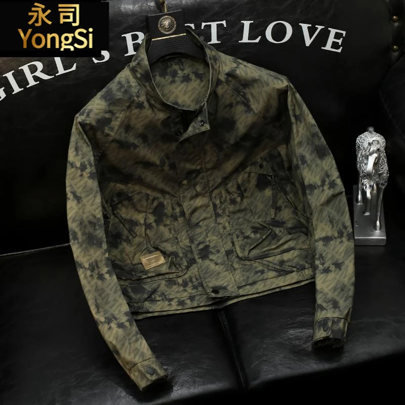 脏脏风立领夹克男士青年微阔设计感休闲男装外套2025春秋新款衣服