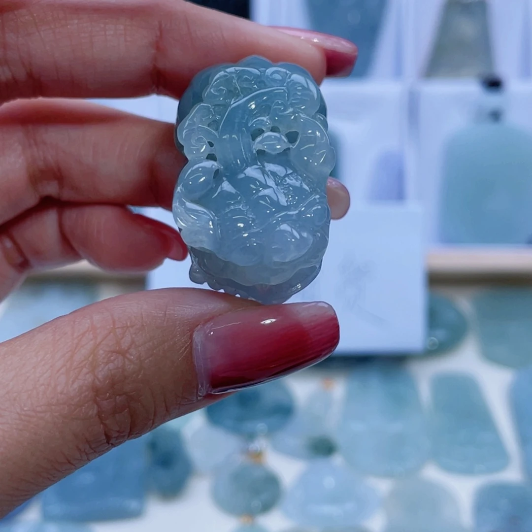 翡翠颈饰未镶嵌ㅤ缅甸A货翡翠未镶嵌